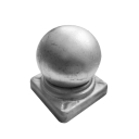 Pole cover with ball 50x50, h60, D50mm, t0,70mm